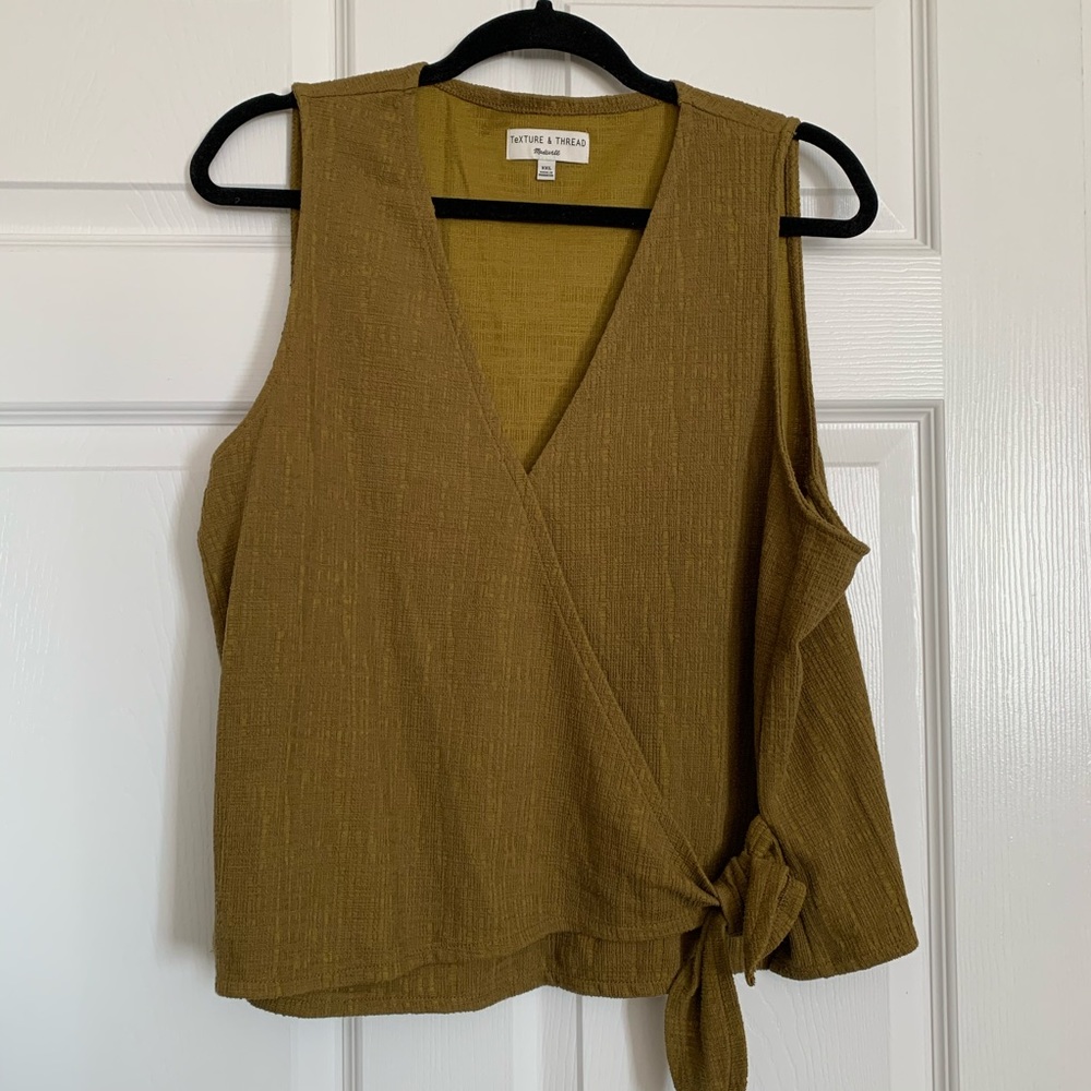 Madewell Texture & Thread Wrap Tank NWOT